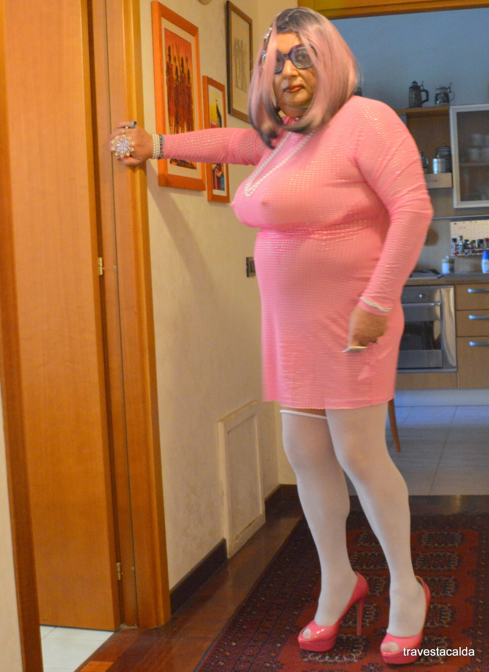 little sissy whore in pink #46