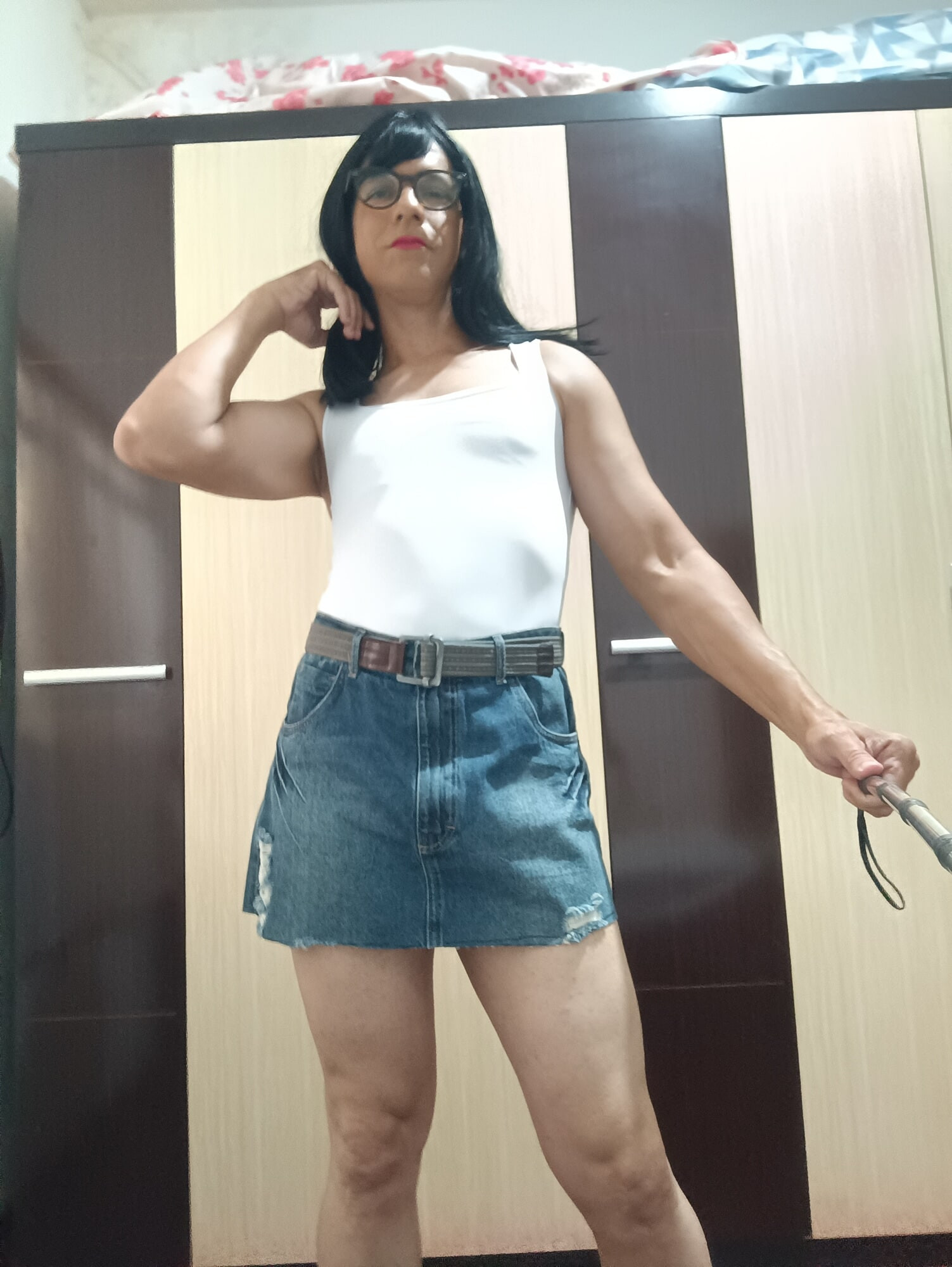 Cute Bodysuit And Jeans Short  #43