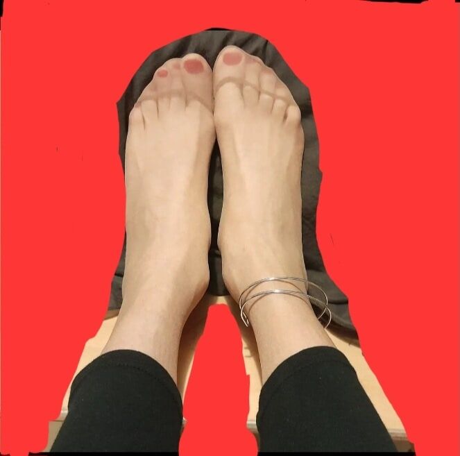 Pieds en nylon sexy