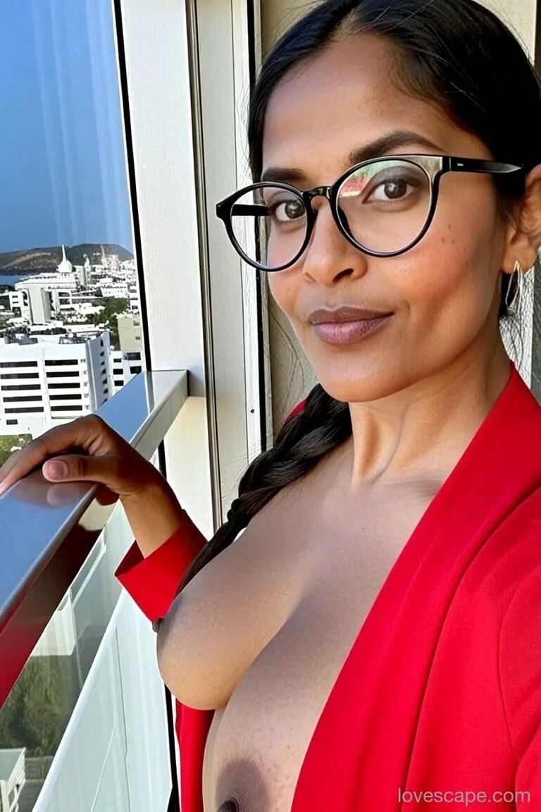Indian MILF loves it in the balcony! #13