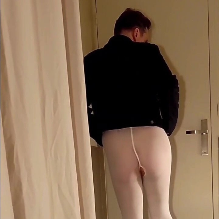 Best Moments - Open White Pantyhose and Handjob #38