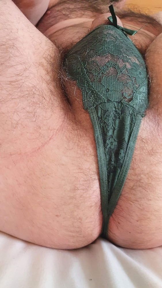 I like to masturbate in the green panties of my girlfriend #9