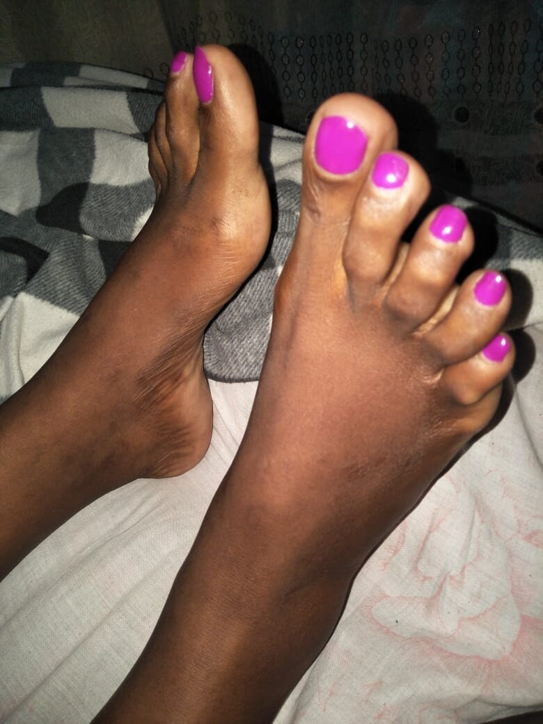 Veiny ebony sissy femboy  feet  #9