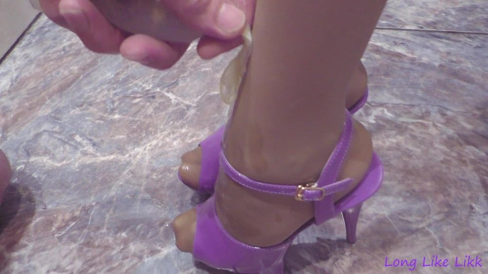 I put on purple shoes #19