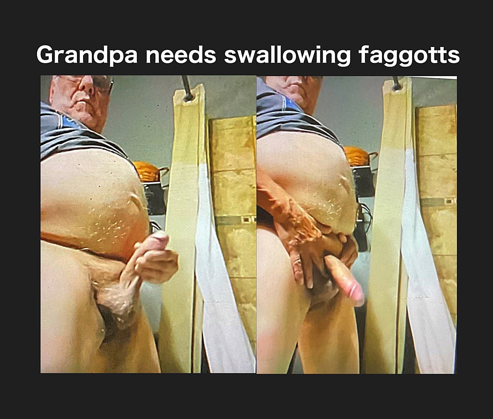Grandpa jerking 