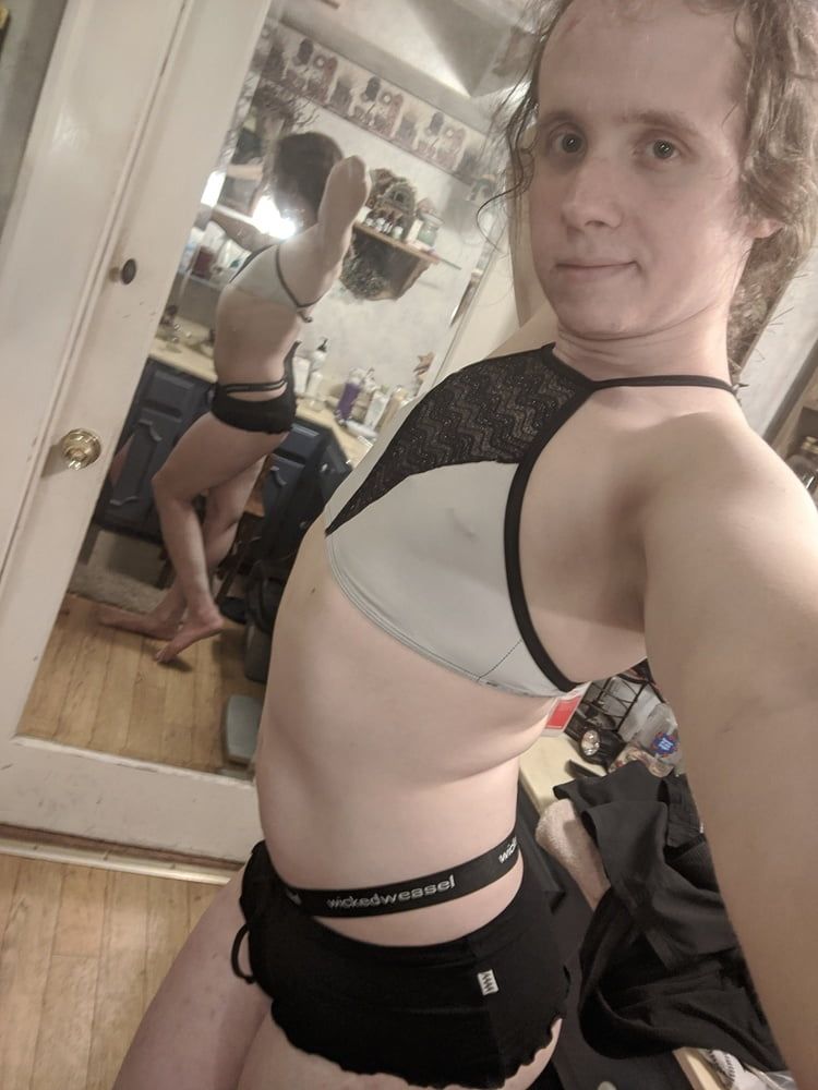 Sheer Bikini Top and Booty Shorts #2