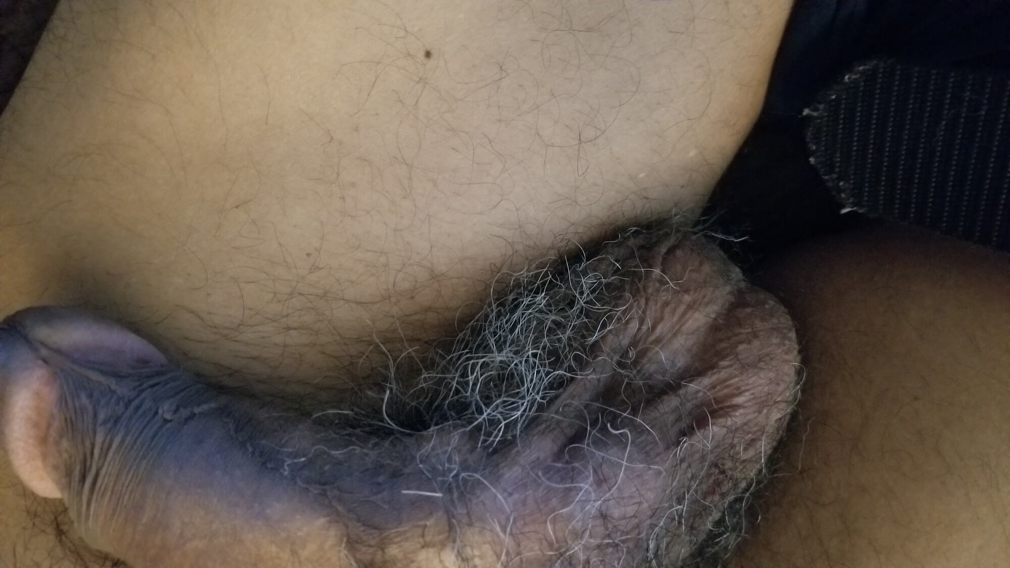Hanging out dick,hairy uncut  #4