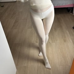 White Pantyhose Legs Feet