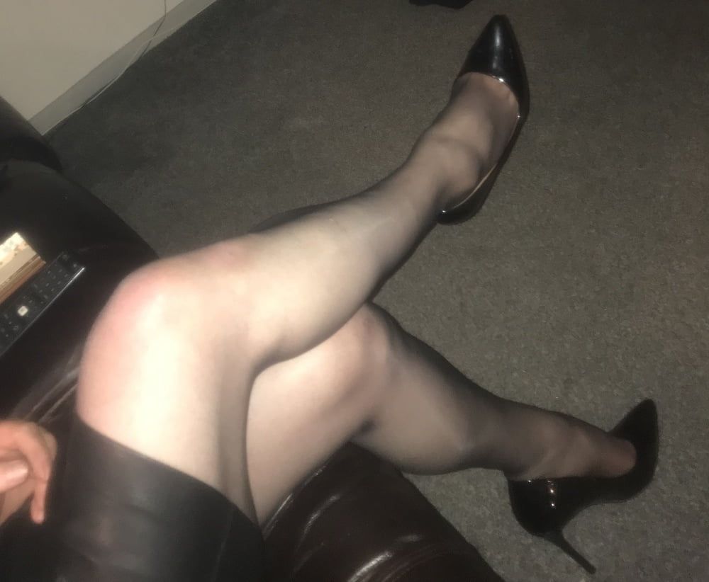 Heels nylons cock #30