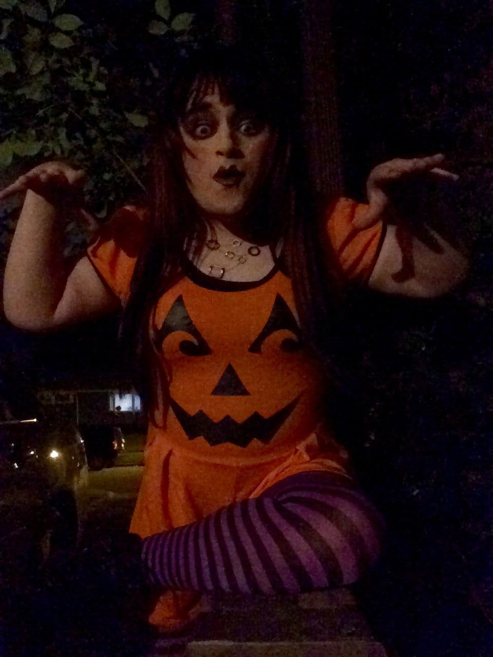Pumpkin Princess (goth tranny) #8