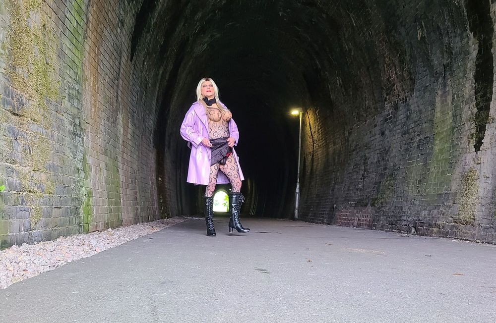 sissy in old tunnel #4