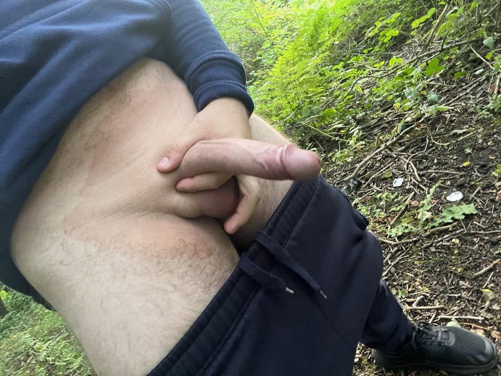 My cock in a forest  #2