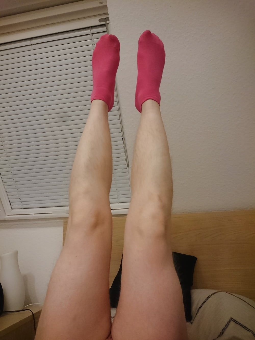 Torn shirt and pink socks #14