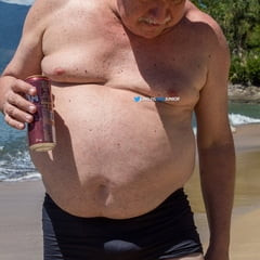 Walking on the beach