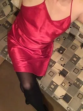 red satin         