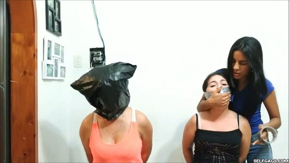Two Women Bagged And Gagged - Selfgags #7