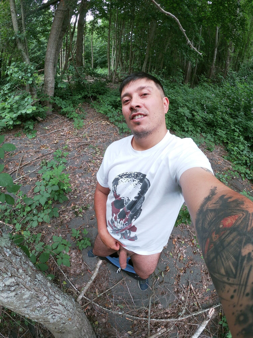 Tight briefs in the forest – sportswear temptation #10