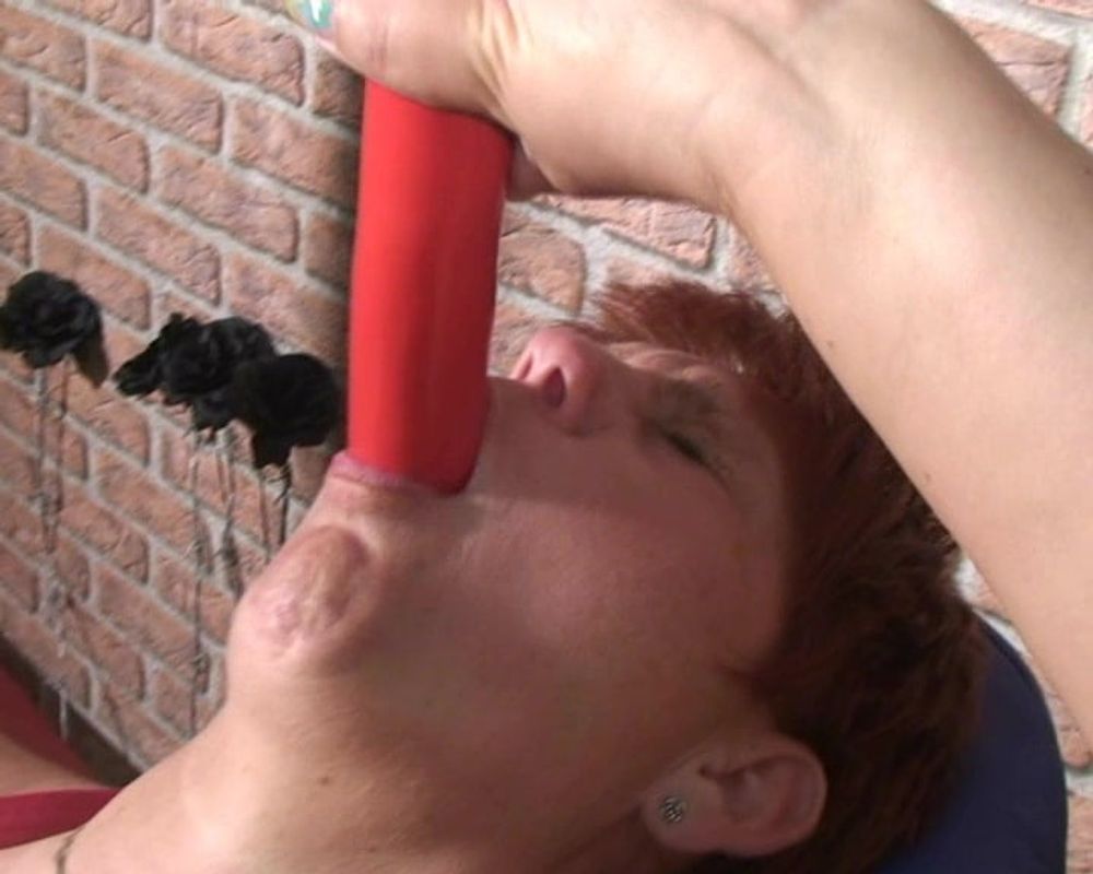 I have to take the dildo deep into my mouth #12