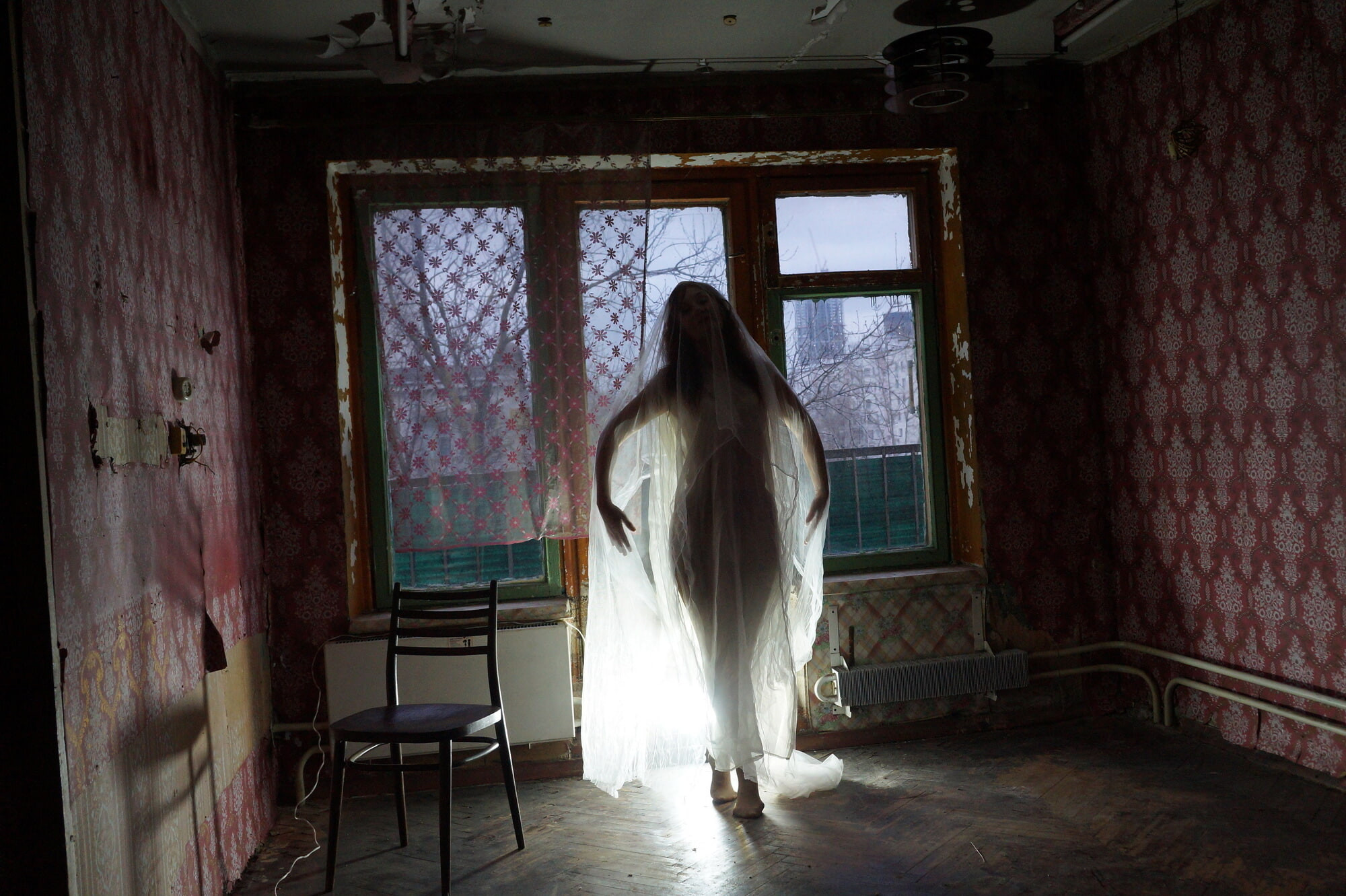 Ghost in a-maj in abandoned House #28