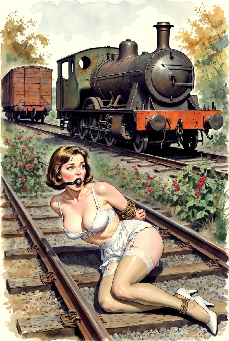 Pixwhores Experimental Enhanced: Stockings in the Railyard 1 #34