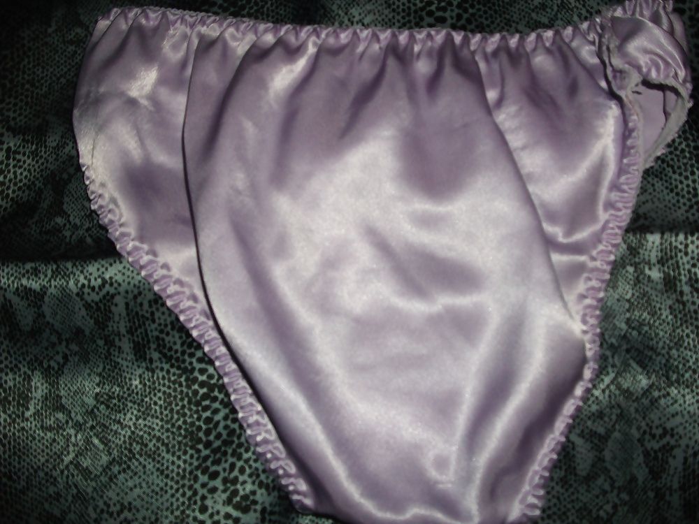 A selection of my wife's silky satin panties #34
