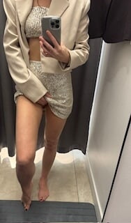 Naked in the fitting room #4