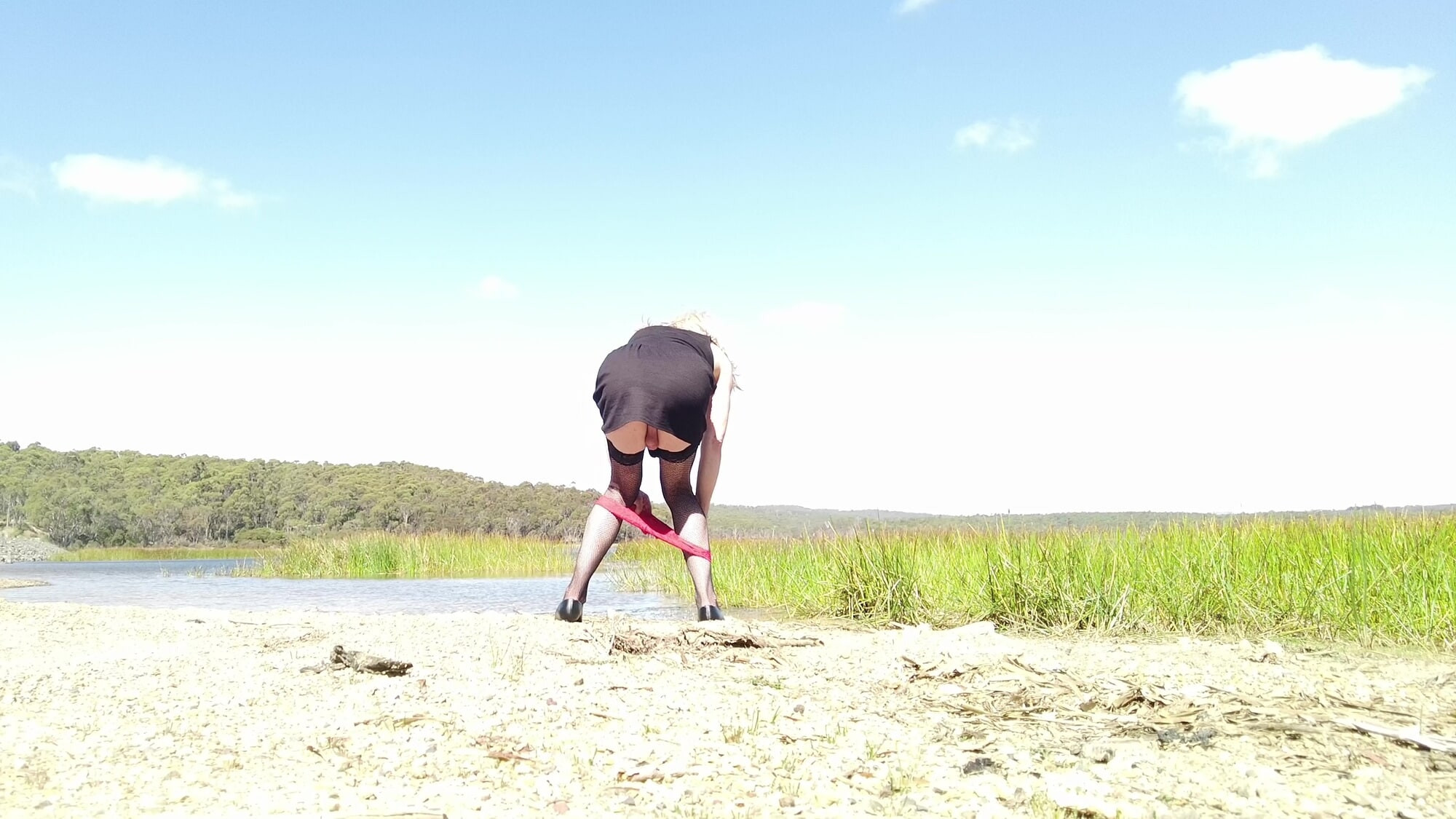 Crossdress Roadtrip - Lakeside Pantie drop #25