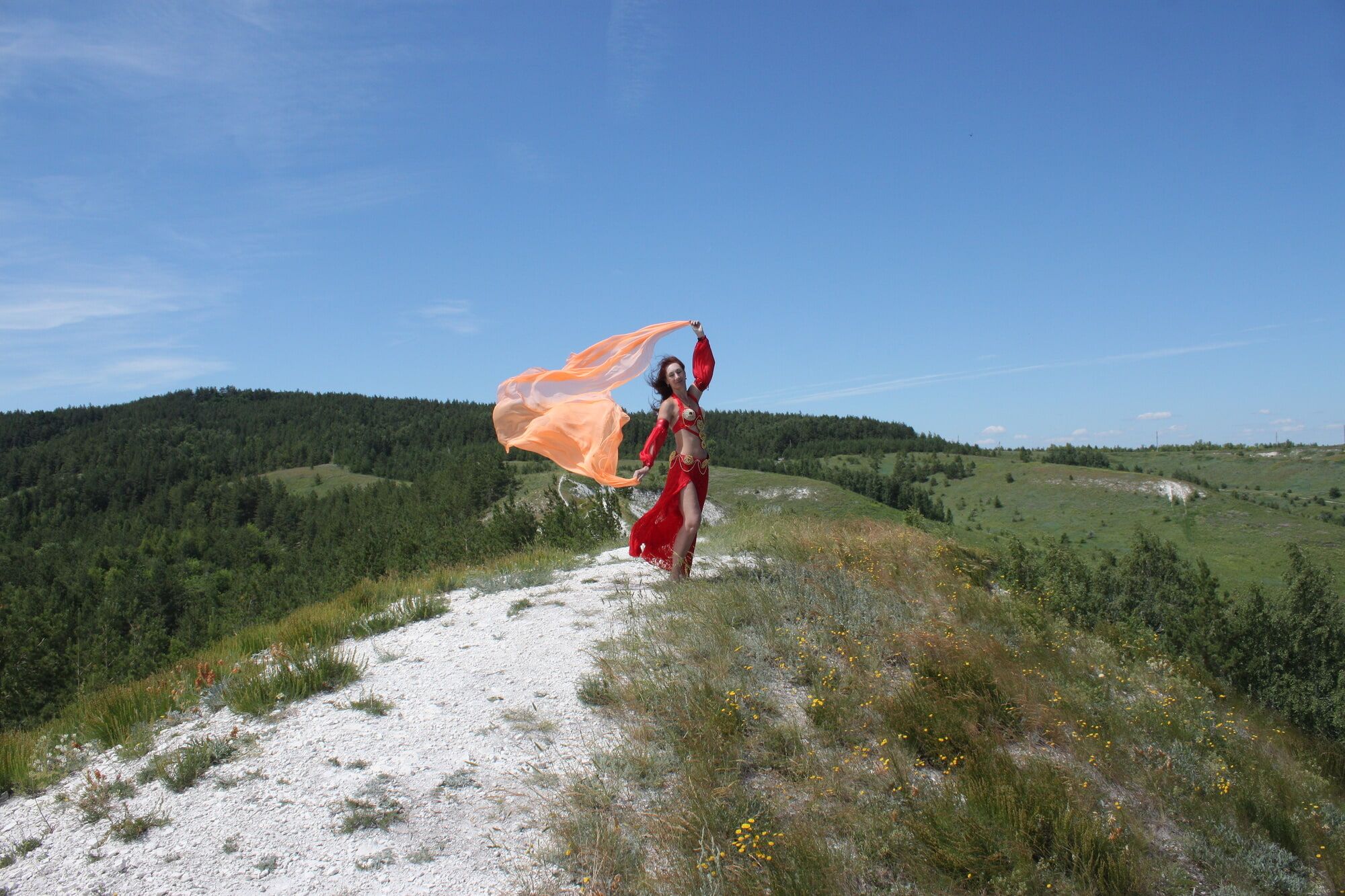 On top with an orange shawl #11