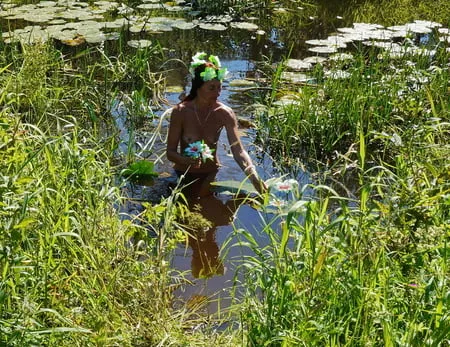 nude in lazy river         