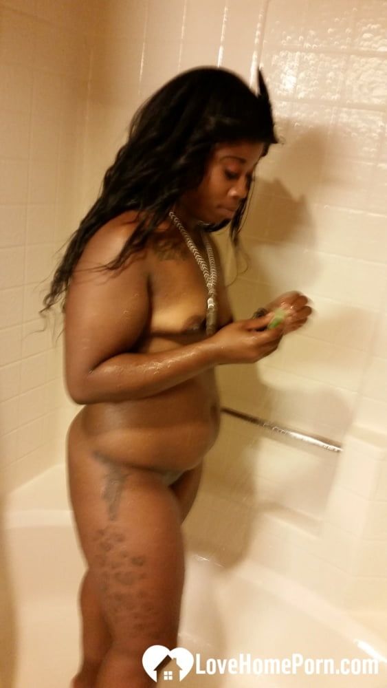 Black honey gets recorded as she showers #2