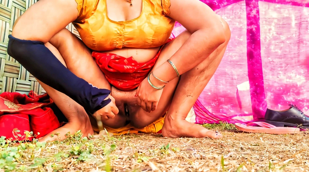 Indian village Poor Aunty Fucked By landlord son's hot desi #13