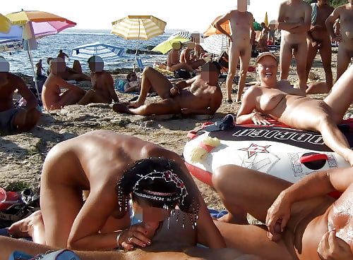 Nude beach sex fun #8