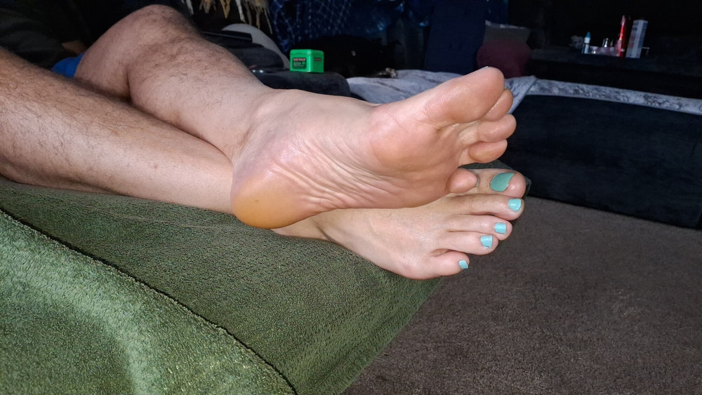 Would you suck my painted femboy toes and lick my soles? #12