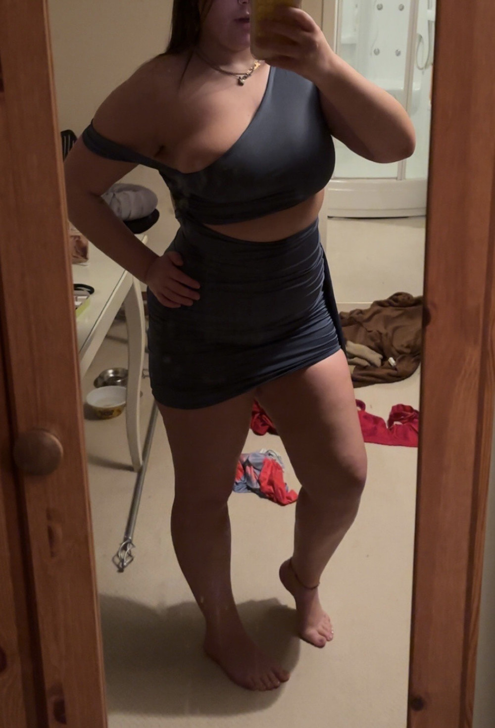 Wife in her night out outfits. #16