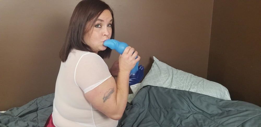 Sexy BBW Dragon Dildo and See Thru Shirt #33