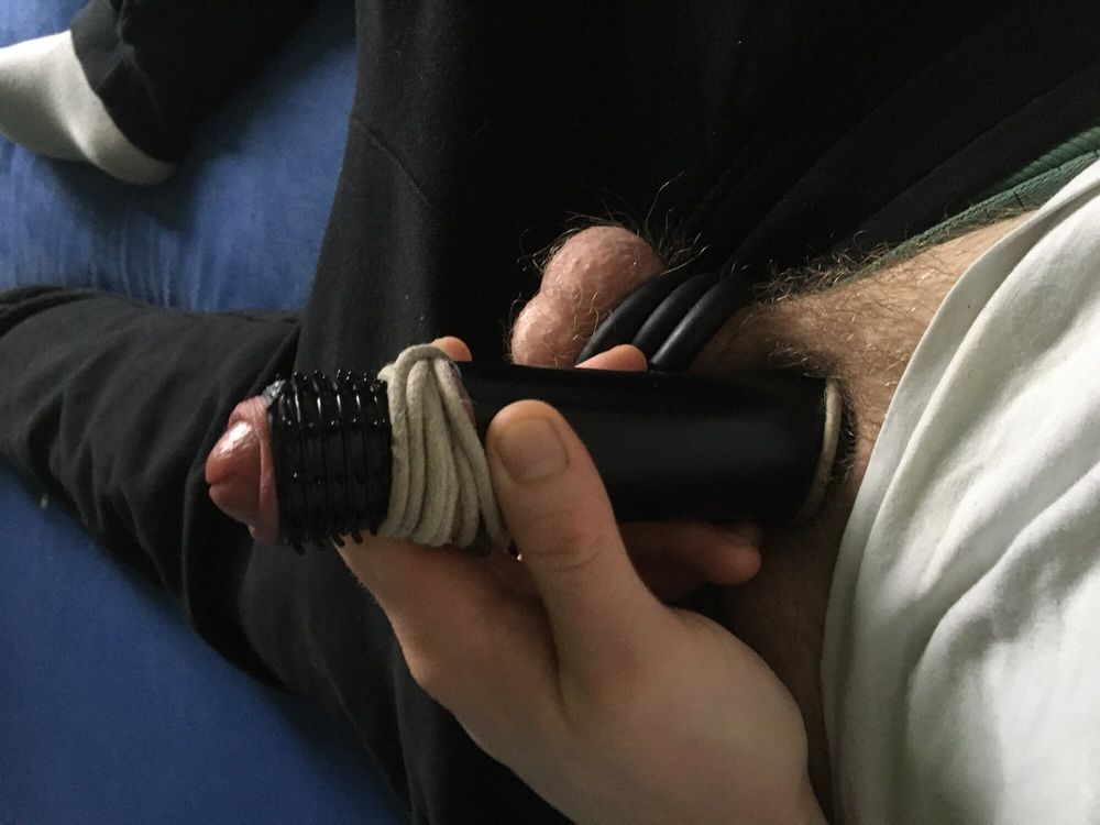 Balls With Rings And Bound Dick With Fleshlights #14