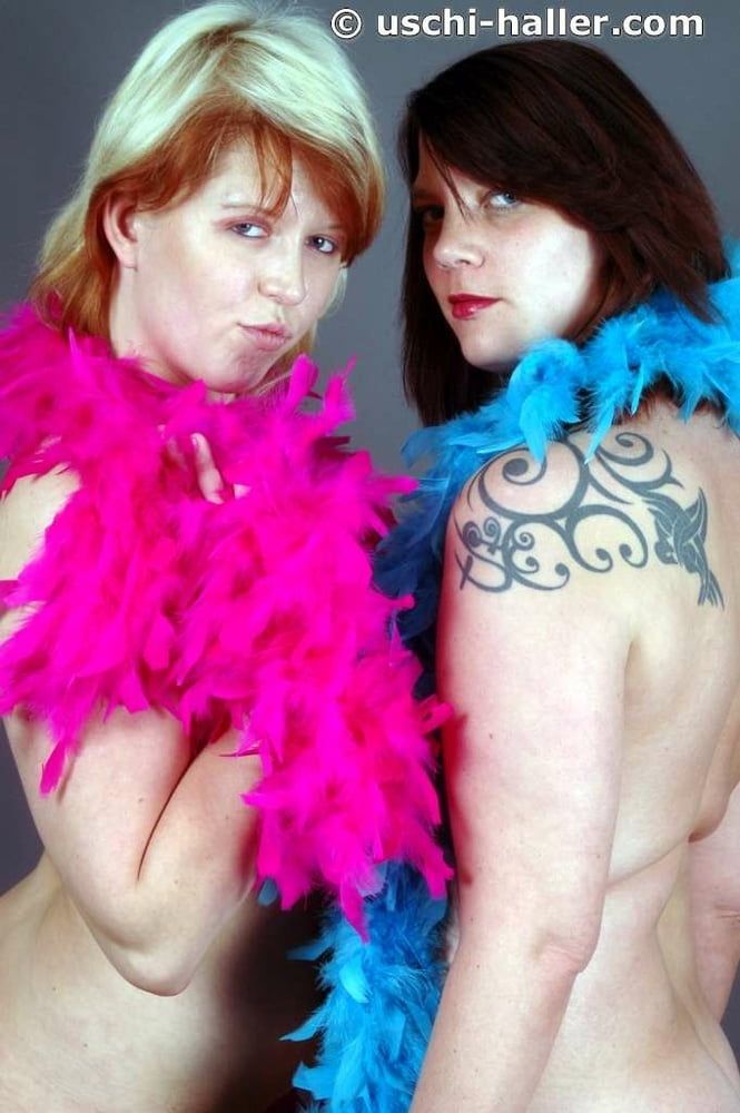 Photo shooting with red hair MILF Bianca & Lindsay #5