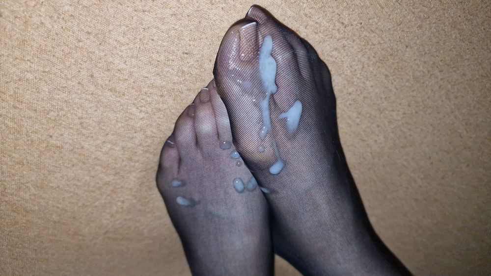 Semen on wife&#039;s feet all the time #5