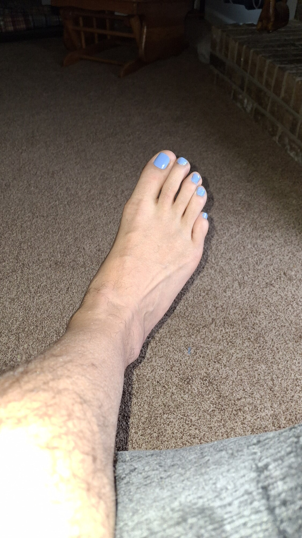 Showing off my painted toes for foot lovers #19