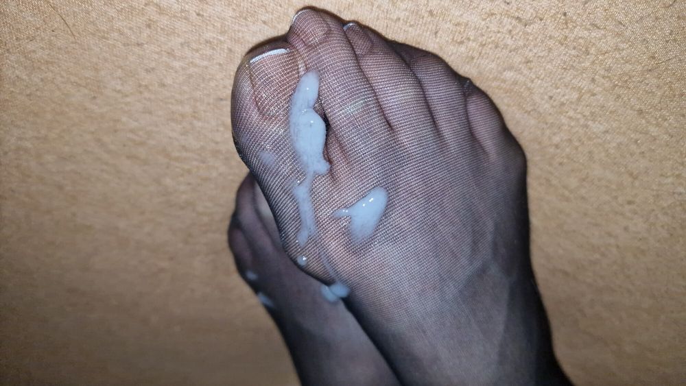 Semen on wife&#039;s feet all the time #9