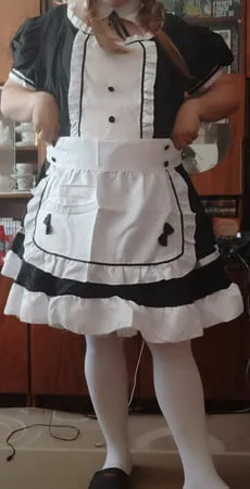 sissy maid aleksa dressing and undressing         