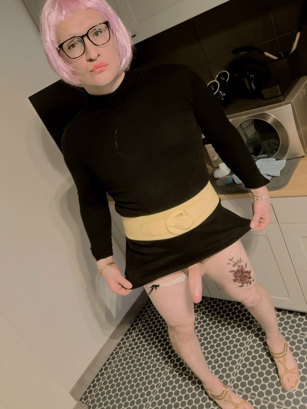 Flat Chested Sissy Fag  #2