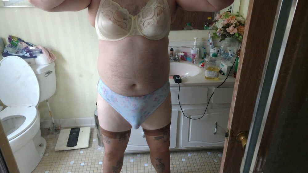 Getting dressed in mommies lingerie #3