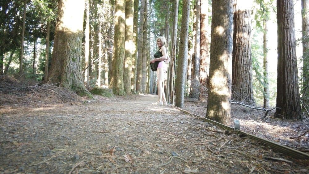 Crossdress Walk in the Pine forest #5