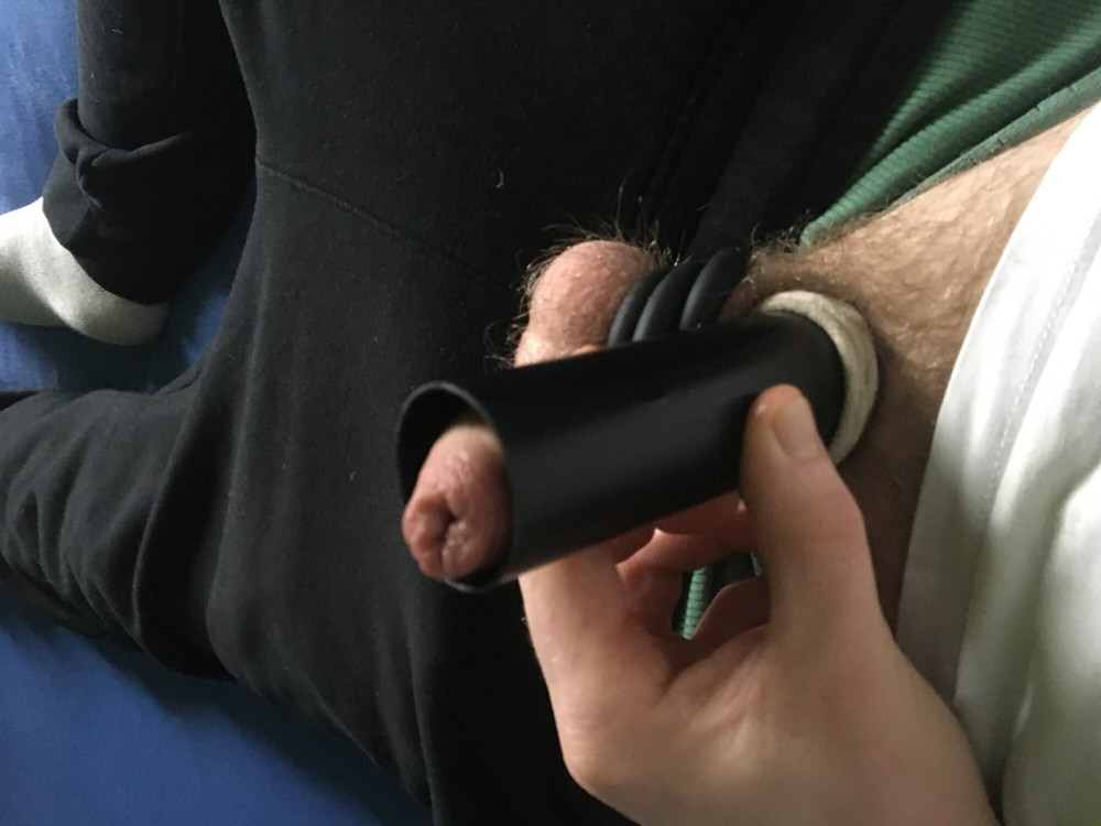 Balls With Rings And Bound Dick With Fleshlights #6