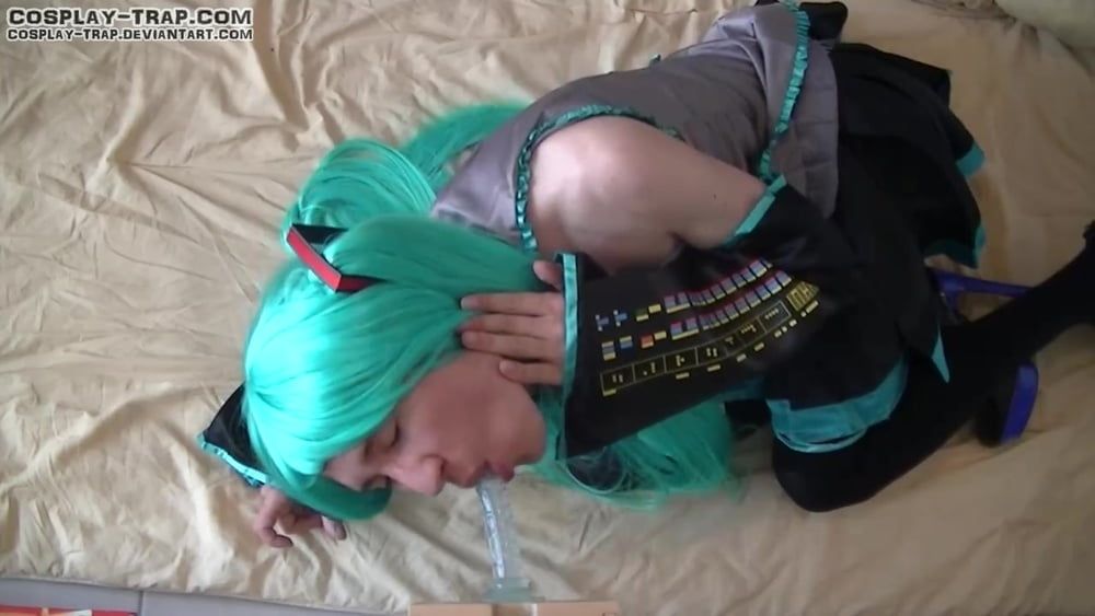 Crossdress cosplay Miku POV action #42