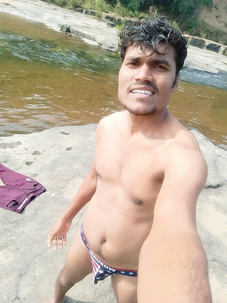Hot photos shoot in river side bathing time  #28