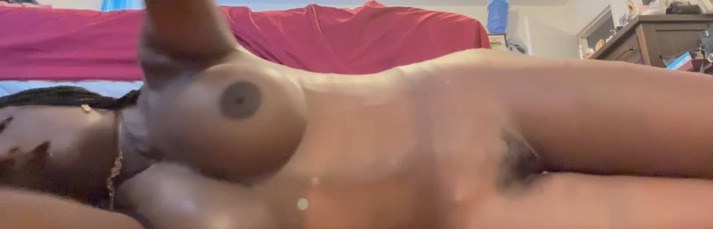 Danae in light colored dress, stripping and cuming #3