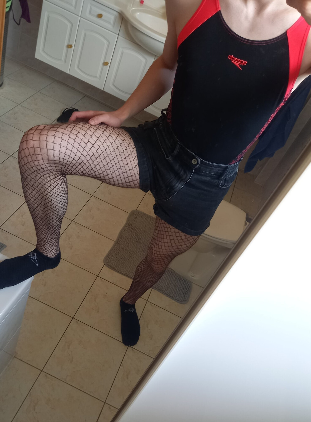 Teen Twink With Huge Cock Tries On Swimsuits, Stockings, ... #3