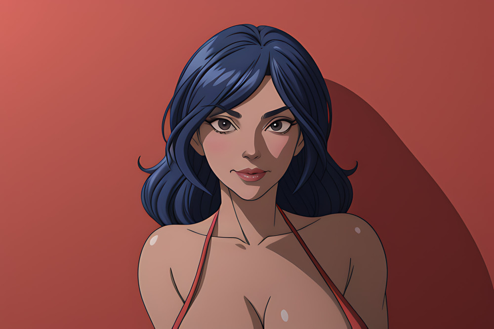 Sexy Dark Hair Hentai #6